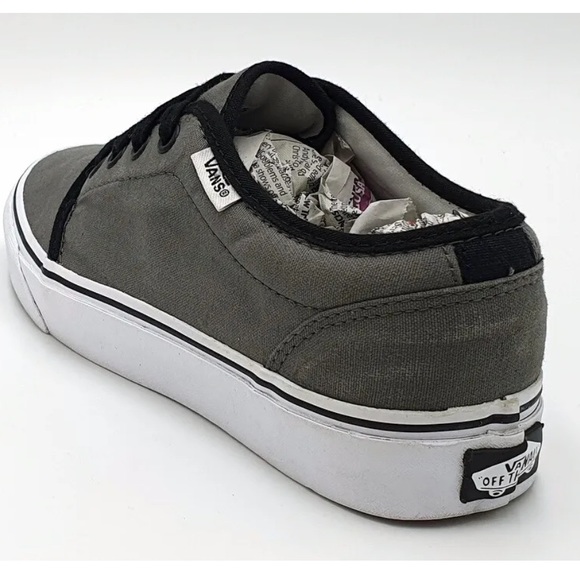 Vans Old Skool Low Canvas Trainers TB4R Grey/Black/White/US7 EUC - Picture 11 of 15